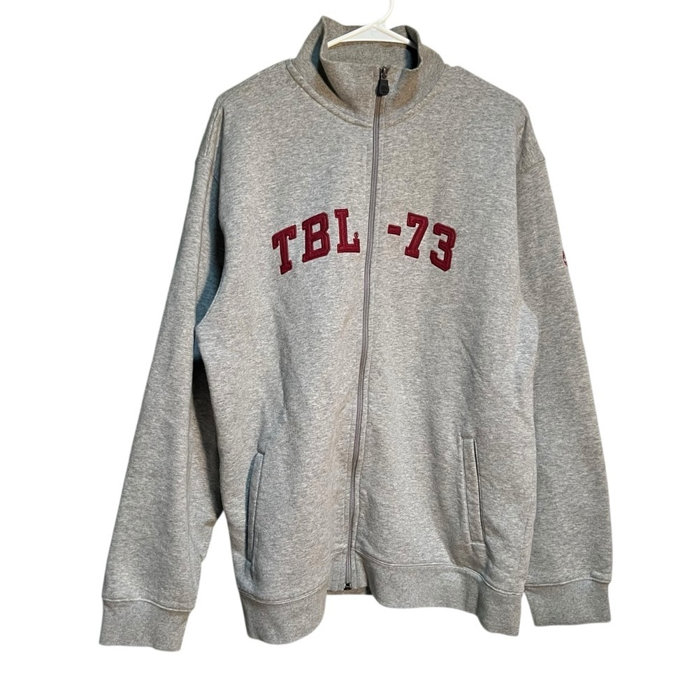 Timberland Weathergear Men's Size Large Full Zip Sweatshirt Heather Gray TBL-73